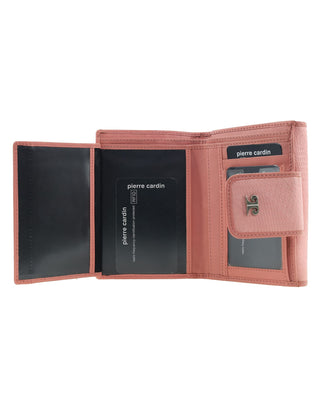 Tri-Fold Wallet Pink / Leather PC 11241 PINK Pierre Cardin Genuine Leather Ladies Tri-Fold Wallet in Pink