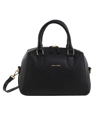 Mini Tote/Crossbody Bag Black / Leather PC 4141 BLACK Pierre Cardin Genuine Leather Mini Tote Crossbody Bag in Black