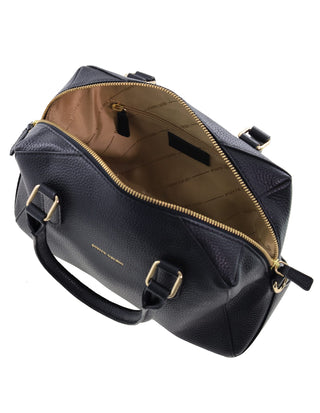 Mini Tote/Crossbody Bag Black / Leather PC 4141 BLACK Pierre Cardin Genuine Leather Mini Tote Crossbody Bag in Black
