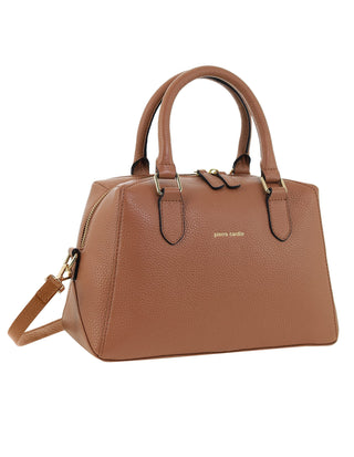 Mini Tote/Crossbody Bag Chocolate / Leather PC 4141 CHOCO Pierre Cardin Genuine Leather Mini Tote Crossbody Bag in Chocolate