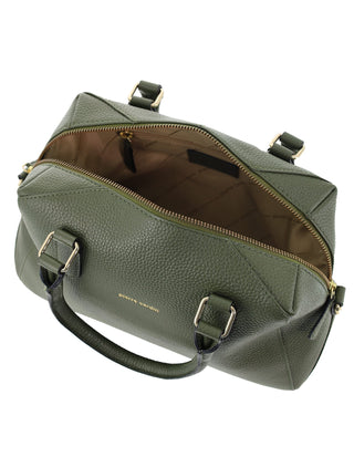 Mini Tote/Crossbody Bag Green / Leather PC 4141 GRN Pierre Cardin Genuine Leather Mini Tote Crossbody Bag in Green