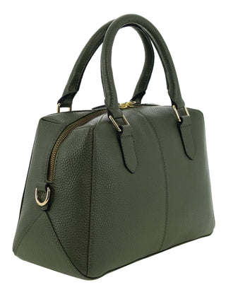Mini Tote/Crossbody Bag Green / Leather PC 4141 GRN Pierre Cardin Genuine Leather Mini Tote Crossbody Bag in Green