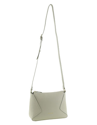 Crossbody Bag Bone / Leather PC 4145 BONE Pierre Cardin Genuine Leather Soft Pebbled Crossbody Bag in Bone