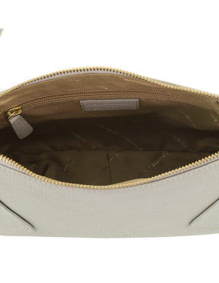 Crossbody Bag Bone / Leather PC 4145 BONE Pierre Cardin Genuine Leather Soft Pebbled Crossbody Bag in Bone