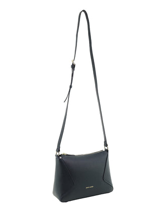Crossbody Bag Navy / Leather PC 4145 NAVY Pierre Cardin Genuine Leather Soft Pebbled Crossbody Bag in Navy