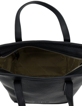 Mini Tote/Crossbody Bag Black / Leather PC 4153 BLACK Pierre Cardin Genuine Leather Tote Crossbody Bag in Black