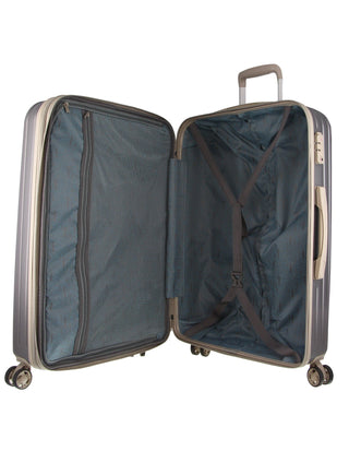 Luggage & Bags PC 3551LC GRAPH+PC3761 Pierre Cardin Graphite Hard LARGE and CABIN Bundle 2-Piece Set + Assorted Luggage Tag