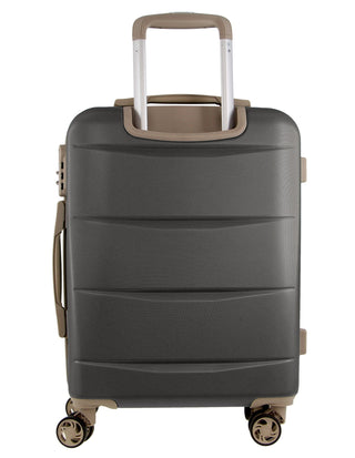 Luggage & Bags PC 3551LC GRAPH+PC3761 Pierre Cardin Graphite Hard LARGE and CABIN Bundle 2-Piece Set + Assorted Luggage Tag