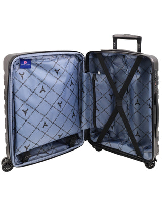 Hard Shell Luggage Black / Hard Luggage PC 3941 BLK Pierre Cardin Hard-shell 3-Piece Luggage Set in Black