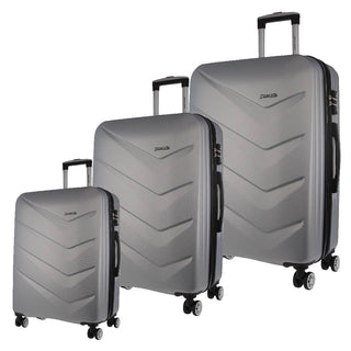 3-Piece Set Silver / Hard Luggage PC 3249 SLVR Pierre Cardin Hard Shell 3-Piece Luggage Set in Silver