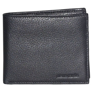 Leather Wallet Black / Leather PC 1162 BLK Pierre Cardin Italian Leather Bi-Fold Men's Wallet in Black