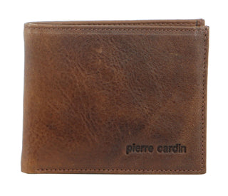 Bi-Fold Wallet Cognac / Leather PC 8873 COGN Pierre Cardin Italian Leather Bi-Fold Men's Wallet in Cognac