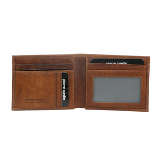 Bi-Fold Wallet Cognac / Leather PC 8873 COGN Pierre Cardin Italian Leather Bi-Fold Men's Wallet in Cognac