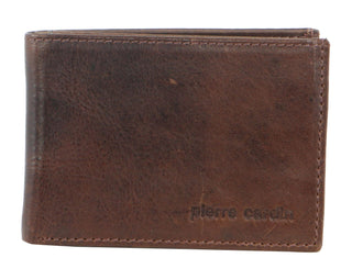 Leather Wallet Cognac / Leather PC 1160 COGN Pierre Cardin Italian Leather Bi-Fold  Men's Wallet in Cognac