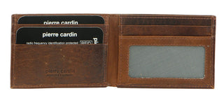 Leather Wallet Cognac / Leather PC 1160 COGN Pierre Cardin Italian Leather Bi-Fold  Men's Wallet in Cognac