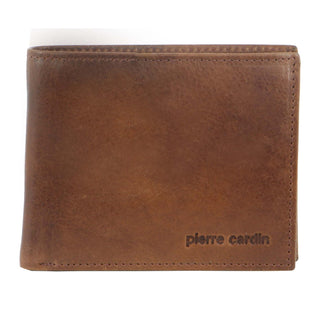 Leather Wallet Cognac / Leather PC 1162 COGN Pierre Cardin Italian Leather Bi-Fold Men's Wallet in Cognac