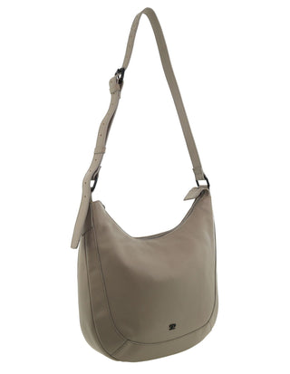 Crossbody Bag Taupe / Leather PC 3995 TAUP Pierre Cardin Italian Leather Classic Crossbody Ladies Bag in Taupe