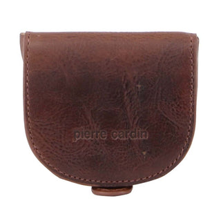 Coin Purse Cognac / Leather PC 10315 COGN Pierre Cardin Italian Leather Coin Purse in Cognac