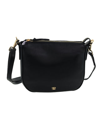 Crossbody Bag Black / Leather PC 3984 BLK Pierre Cardin Italian Leather Crossbody Ladies Bag in Black