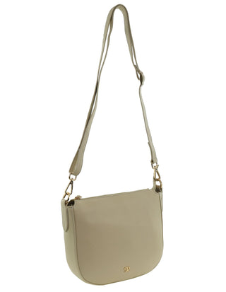 Crossbody Bag Bone / Leather PC 3984 BONE Pierre Cardin Italian Leather Crossbody Ladies Bag in Bone