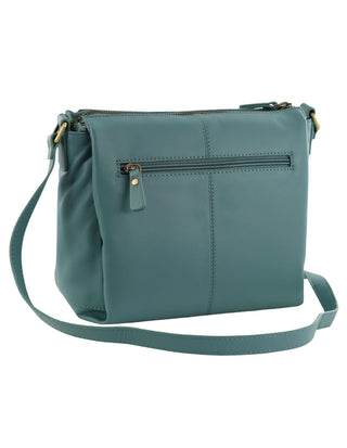 Crossbody Bag Moss / Leather PC 3968 MOSS Pierre Cardin Italian Leather Crossbody Ladies Bag in Moss