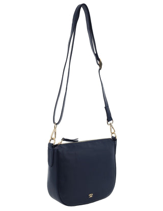 Crossbody Bag Navy / Leather PC 3984 NAVY Pierre Cardin Italian Leather Crossbody Ladies Bag in Navy