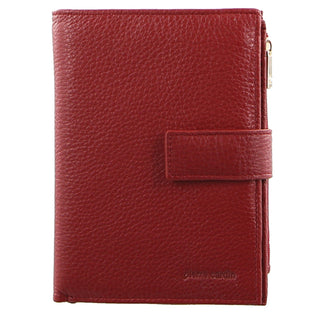 Leather Wallet Red / Leather PC 1818 RED Pierre Cardin Italian Leather Ladies Tab Wallet in Red