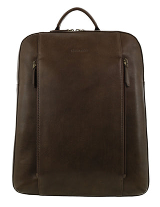 Backpack Oak / Leather PC 3967 OAK Pierre Cardin Italian Leather Men's Business/Laptop Backpack in Oak