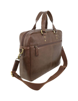 Laptop & Business bags Oak / Leather PC 3960 OAK Pierre Cardin Italian Leather Men's Business/Laptop Bag in Oak