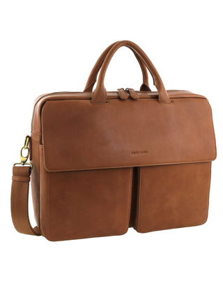 Laptop & Business bags Cognac / Leather PC 3963 COGN Pierre Cardin Italian Leather Men's Messenger/Computer Bag in Cognac