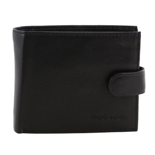 Leather Wallet Black-Cognac / Leather PC 2631 BLK COGN Pierre Cardin Italian Leather Men's Two Tone Wallet in Black-Cognac