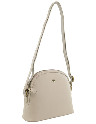 Crossbody Bag Bone / Leather PC 4011 BONE Pierre Cardin Italian Leather Sleek Ladies Crossbody Bag in Bone