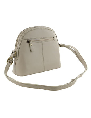 Crossbody Bag Bone / Leather PC 4011 BONE Pierre Cardin Italian Leather Sleek Ladies Crossbody Bag in Bone