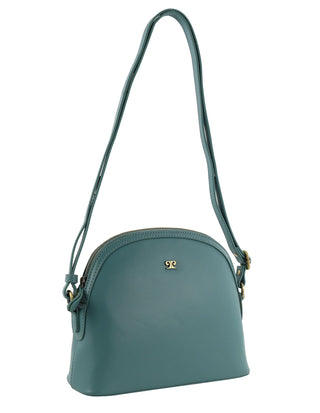 Crossbody Bag Moss / Leather PC 4011 MOSS Pierre Cardin Italian Leather Sleek Ladies Crossbody Bag in Moss