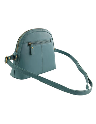 Crossbody Bag Moss / Leather PC 4011 MOSS Pierre Cardin Italian Leather Sleek Ladies Crossbody Bag in Moss