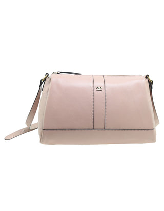 Crossbody Bag Rose / Leather PC 3974 ROSE Pierre Cardin Italian Leather Structured Crossbody Ladies Bag in Rose