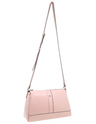 Crossbody Bag Rose / Leather PC 3974 ROSE Pierre Cardin Italian Leather Structured Crossbody Ladies Bag in Rose