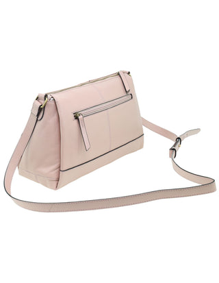 Crossbody Bag Rose / Leather PC 3974 ROSE Pierre Cardin Italian Leather Structured Crossbody Ladies Bag in Rose