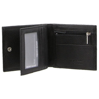 Leather Wallet Black / Leather PC 8781 BLK Pierre Cardin Italian Leather Tri-Fold Men's Wallet in Black