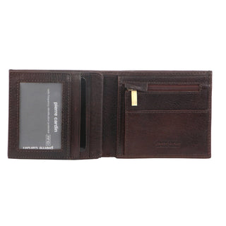 Leather Wallet Chocolate / Leather PC 8781 CHOC Pierre Cardin Italian Leather Tri-Fold Men's Wallet in Chocolate