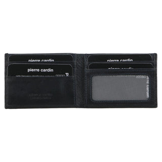 Leather Wallet Black-Midnight / Leather PC 2629 BLK-NAVY Pierre Cardin Italian Leather Two Tone Men's Wallet/Card Holder in Black-Midnight