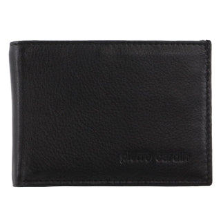 Leather Wallet Black-Midnight / Leather PC 2629 BLK NAVY Pierre Cardin Italian Leather Two Tone Men's Wallet/Card Holder in Black-Midnight