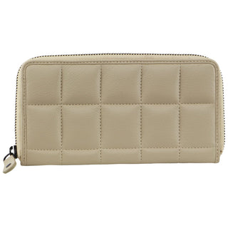 Leather Wallet Cement / Leather PC 3910 CEMENT Pierre Cardin Italian Pleated Leather Ladies Zip Wallet in Cement