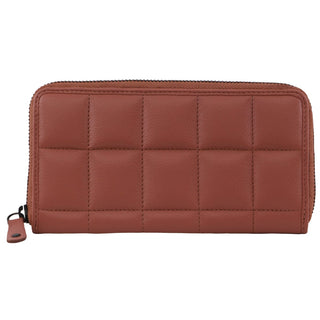 Leather Wallet Rose / Leather PC 3910 ROSE Pierre Cardin Italian Pleated Leather Ladies Zip Wallet in Rose