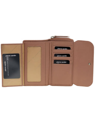 Bi-Fold Wallet Blush / Leather PC 4028 BLSH Pierre Cardin Ladies Bi-Fold Tab Wallet in Blush