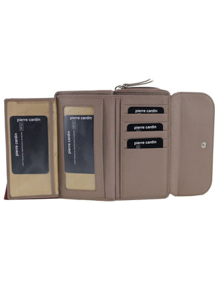 Bi-Fold Wallet Blush / Leather PC 4028 BLSH Pierre Cardin Ladies Bi-Fold Tab Wallet in Blush