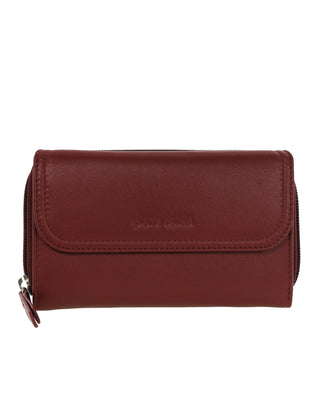 Bi-Fold Wallet Cherry / Leather PC 4028 CHERRY Pierre Cardin Ladies Bi-Fold Tab Wallet in Cherry