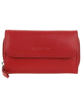 Bi-Fold Wallet Cherry / Leather PC 4028 CHERRY Pierre Cardin Ladies Bi-Fold Tab Wallet in Cherry