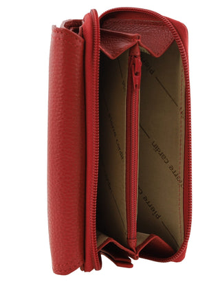 Bi-Fold Wallet Red / Leather PC 4028 RED Pierre Cardin Ladies Bi-Fold Tab Wallet in Red