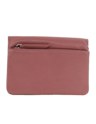 Leather Wallet Blush / Leather PC 4086 BLSH Pierre Cardin Ladies Leather Bi-Fold Wallet in Blush